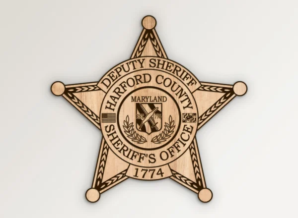 Harford County Maryland Sheriffs Office Deputy Star Badge SVG Vector911