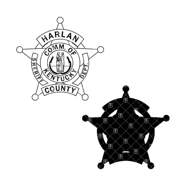 Harlan Kentucky Sheriff Badge - Image 3