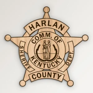 Harlan County Kentucky Sheriff Badge SVG Vector911