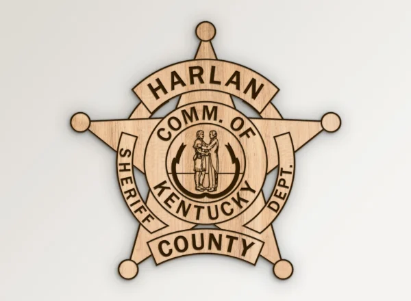 Harlan County Kentucky Sheriff Badge SVG Vector911