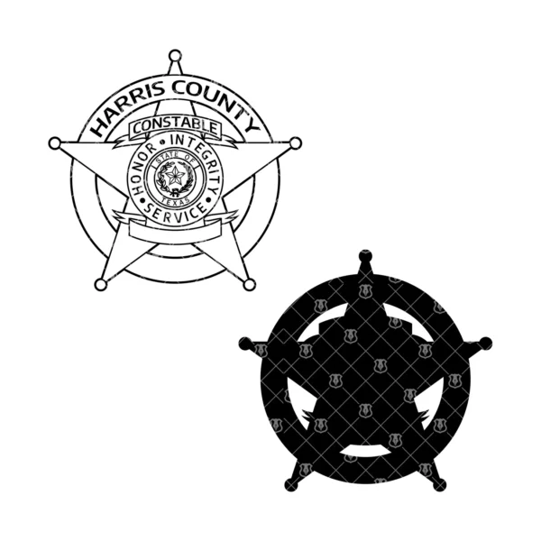 Harris County Texas Constable Badge - Image 3