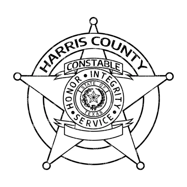 Harris County Texas Constable Badge - Image 2