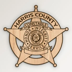 Harris County Texas Constable Badge SVG Vector911