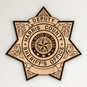 Harris County Texas Sheriff Deputy Badge SVG Vector911