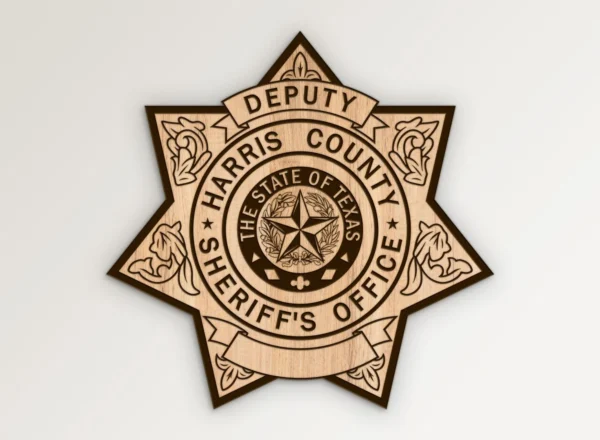 Harris County Texas Sheriff Deputy Badge SVG Vector911