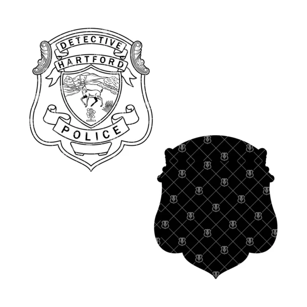 Hartford Connecticut Police Detective Badge - Image 3