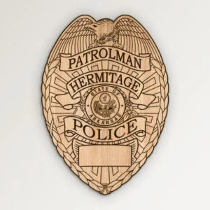 Hermitage Arkansas Police Patrolman Badge SVG Vector911
