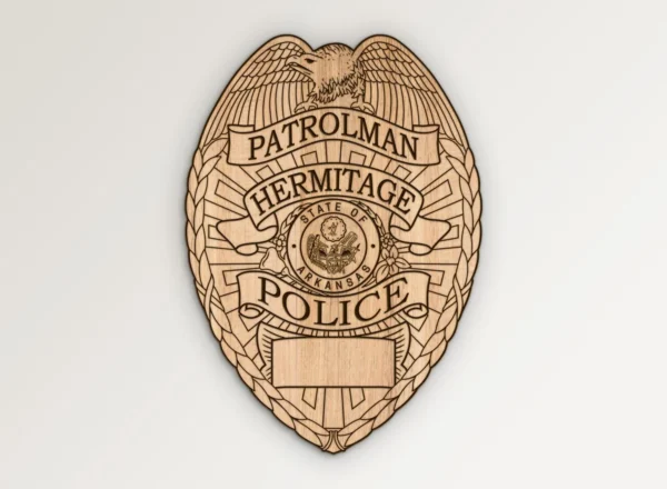 Hermitage Arkansas Police Patrolman Badge SVG Vector911