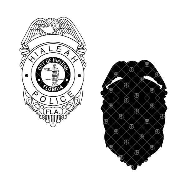 Hialeah Florida Police Badge - Image 3