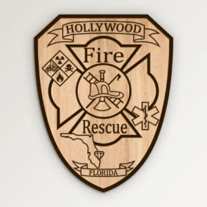 Hollywood Florida Fire Rescue Patch SVG Vector911