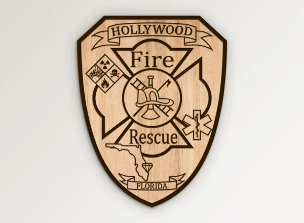 Hollywood Florida Fire Rescue Patch SVG Vector911