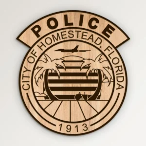 Homestead Florida Police Department Patch SVG Vector911