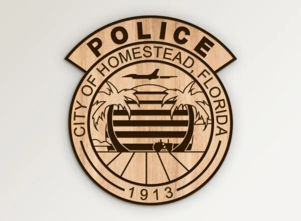 Homestead Florida Police Department Patch SVG Vector911