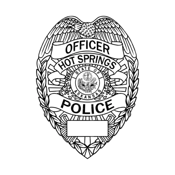 Hot Springs Arkansas Police Officer Badge - Image 2