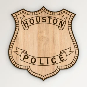 Houston Texas Police Badge SVG Vector911