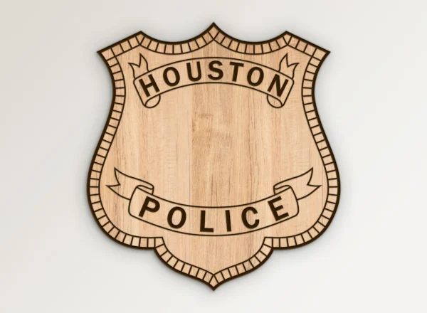 Houston Texas Police Badge SVG Vector911