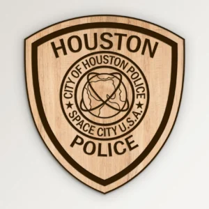 Houston Texas Police Patch SVG Vector911