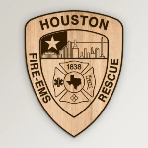 Houston TX Fire Rescue Patch SVG Vector911