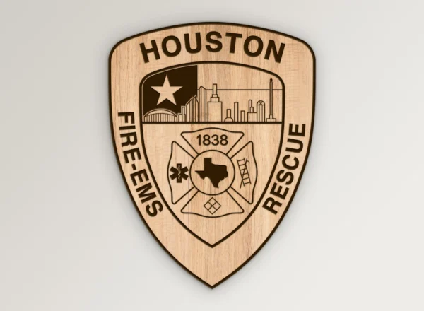 Houston TX Fire Rescue Patch SVG Vector911