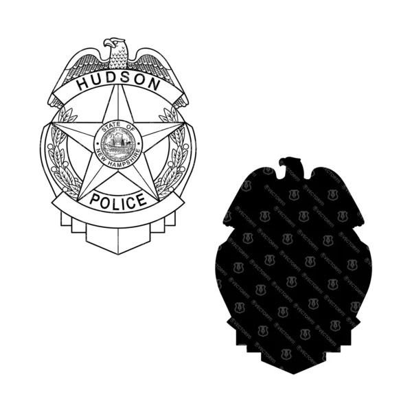 Hudson New Hampshire Police Badge - Image 3