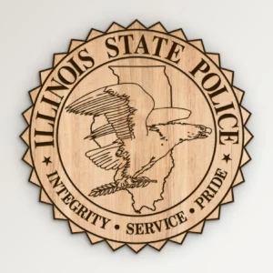 Illinois State Police Emblem SVG Vector911