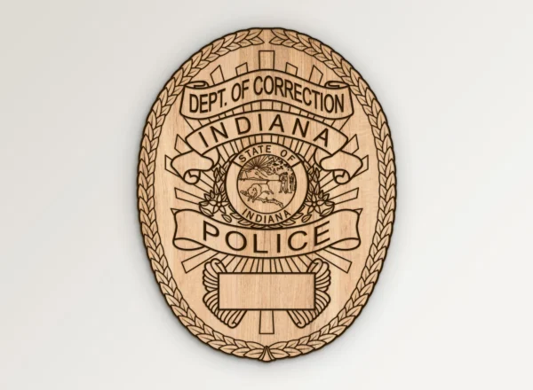 Indiana Department of Corrections Police Badge SVG Vector911