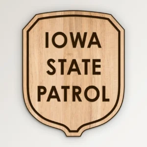 Iowa State Patrol Shield SVG Vector911