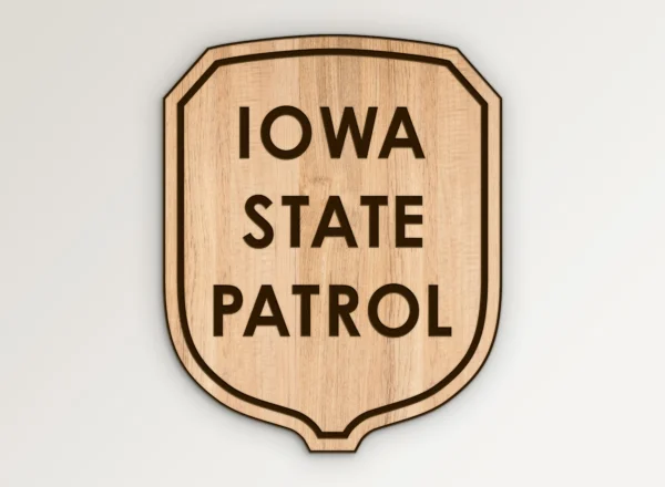 Iowa State Patrol Shield SVG Vector911