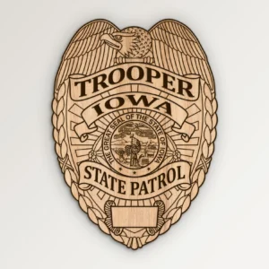 Iowa State Patrol Badge SVG State Police Trooper Vector911