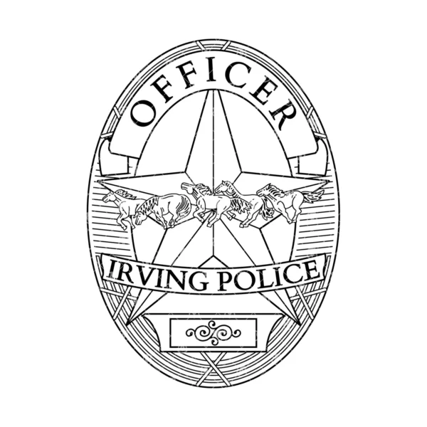 Irving Texas Police Officer Badge - Image 2