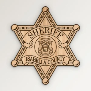 Isabella County Michigan Sheriff Badge SVG Vector911