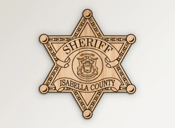 Isabella County Michigan Sheriff Badge SVG Vector911