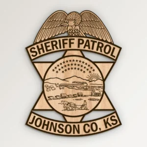 Johnson County Kansas Sheriff Patrol Badge SVG Vector911