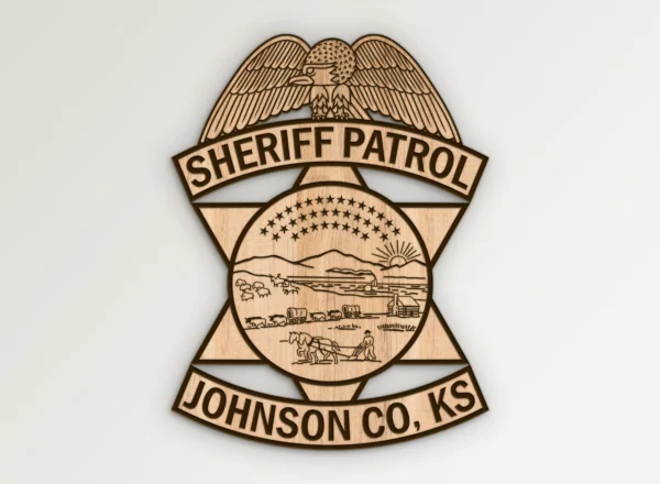 Johnson County Kansas Sheriff Patrol Badge SVG Vector911