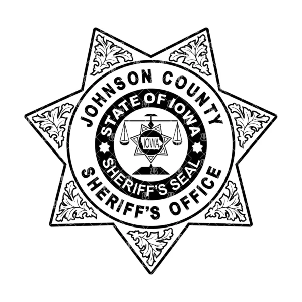 Johnson County Iowa Sheriffs Office Badge - Image 2