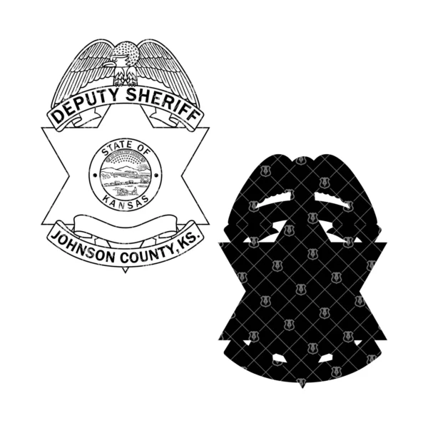 Johnson County Kansas Deputy Sheriff Badge - Image 3