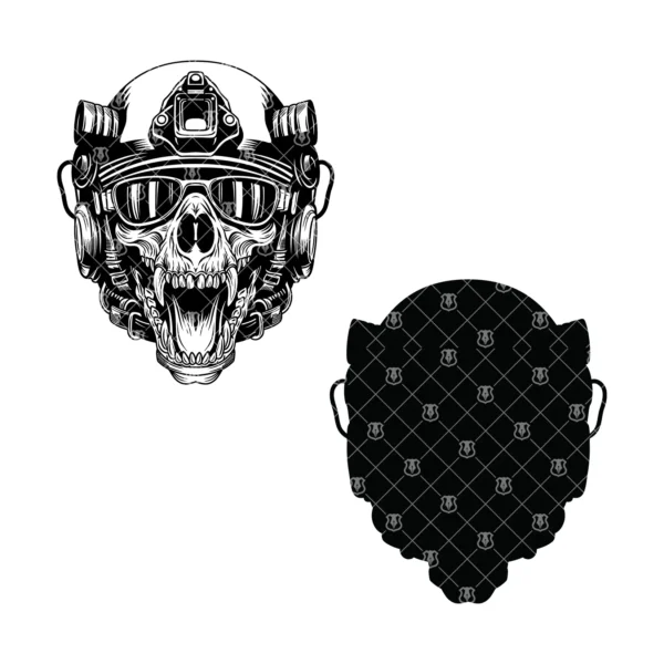 Police K9 Dog Skull Tactical Helmet - Image 3