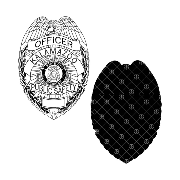 Kalamazoo Michigan Public Safety Officer Badge - Image 3