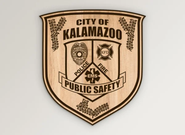 Kalamazoo Michigan Public Safety Patch SVG Vector911