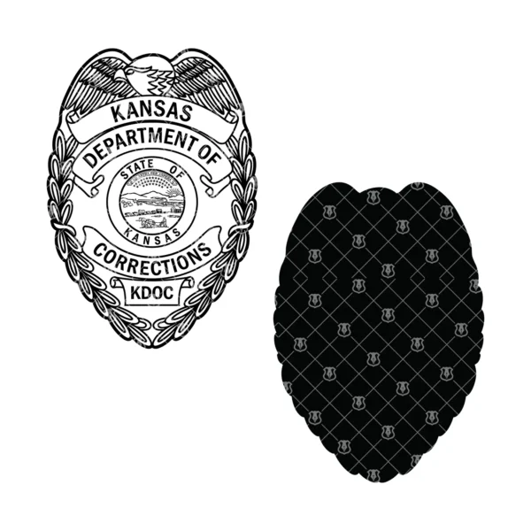 Kansas Department of Corrections Badge - Image 3