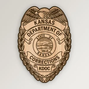 Kansas Department of Corrections Badge SVG Vector911