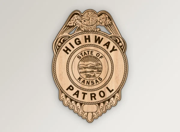 Kansas Highway Patrol Badge SVG Vector911