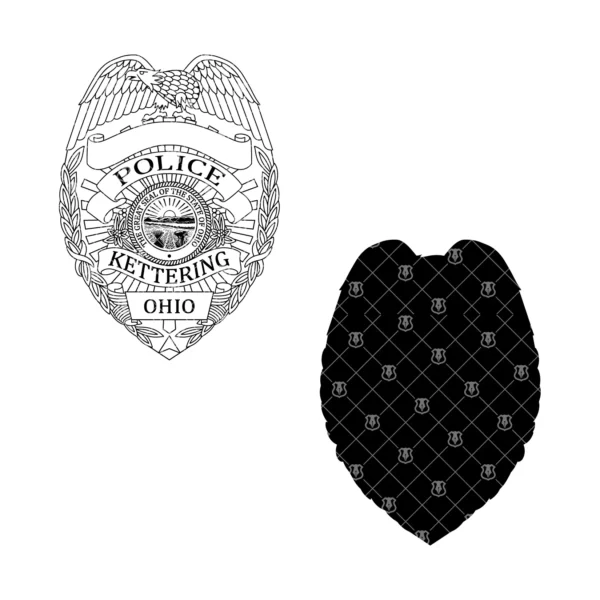 Kettering Ohio Police Badge - Image 3