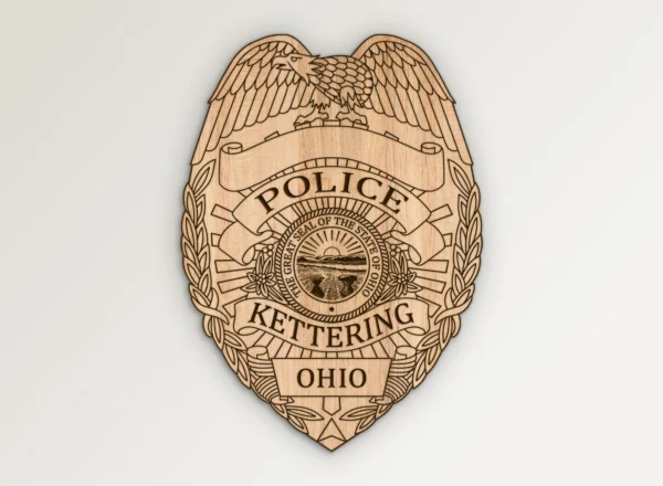 Kettering Ohio Police Badge SVG Vector911