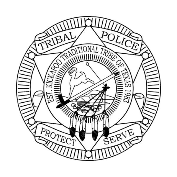 Kickapoo Texas Tribe Police Badge - Image 2