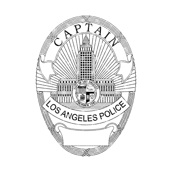 Los Angeles California Police LAPD Captain Badge - Image 2