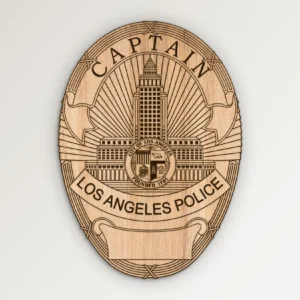 Los Angeles Police LAPD California Captain Badge SVG Vector911