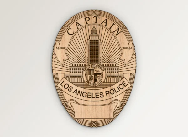 Los Angeles Police LAPD California Captain Badge SVG Vector911