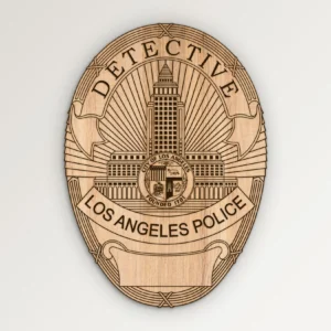 Los Angeles California Police LAPD Detective Badge SVG Vector911