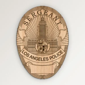 Los Angeles California Police LAPD Sergeant Badge SVG Vector911